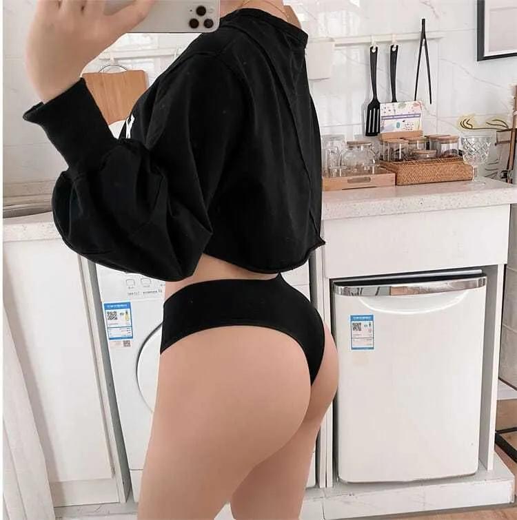 Sexy Women's Thong Stretch Large Size Cotton Low Waist Sexy Hollow Thong