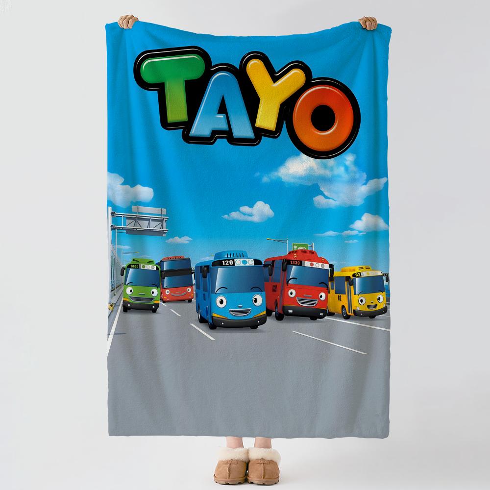 Cartoon TTAYO TTAYO Throw Soft Warm Flannel Blanket Multiuse Throw for Bed Sofa Office Air Conditioning Nap Blanket