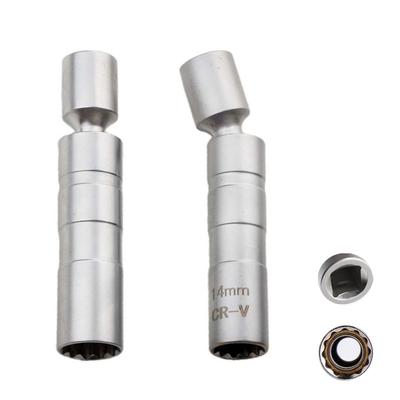 Magnetický nástrčný klíč 12 úhlový nástroj pro opravy a demontáž tenkostěnných 3/8" magnetických nástrčných klíčů pro nástroj pro demontáž zapalovacích svíček 14/16 mm