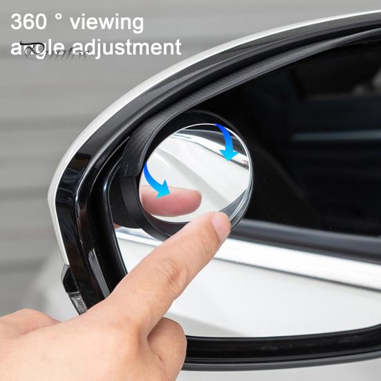 1 Pair Car Rearview Blind Spot Mirror Rain Eyebrows Adjustable Design Universal Easy To Install Car Rearview Mirror Protection Shield