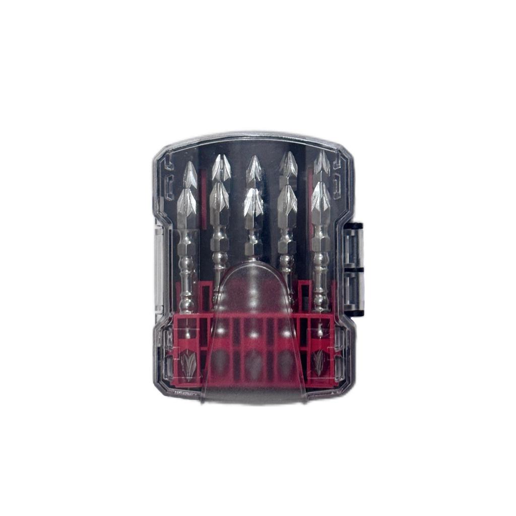 Double-Headed Magnetic Phillips Screwdriver Bit with S2 Nunchaku Ring for Electric and Air Tools