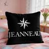 JJeanneauS Yachts Logo Cushion Cover Square Short Plush Pillow Case Living Room Sofa Home Decor Funda X