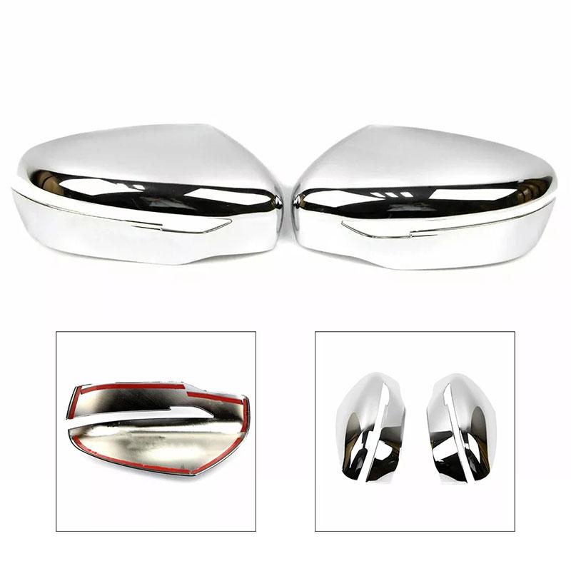 Outside Rearview Side Mirror Cover Wing Cap Rear View Case Housing Cover for Nissan Navara NP300 D23 2015-2018