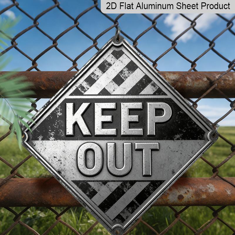 2D Flat - 1pc, Themed Around High Voltage, A Decorative Gift for A Friend, Vintage Metal Aluminum Sign, Suitable for Decorating Garages, Studios