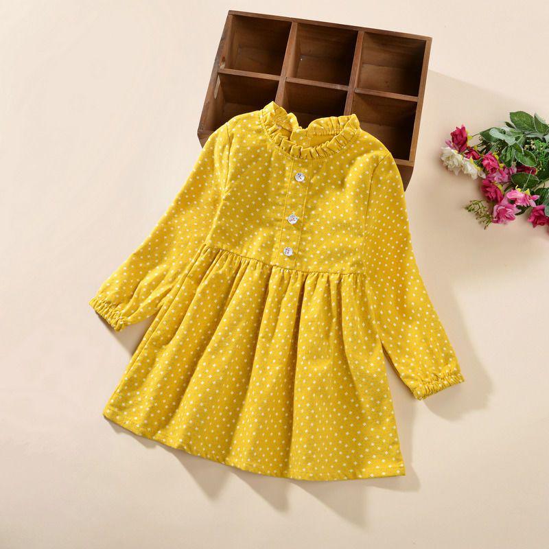 

Платье принцессы с цветочным принтом для девочек - Корейская мода, Весна и Осень, Размеры S/M/L, От младенца до ребенка 100, fits height 90cm