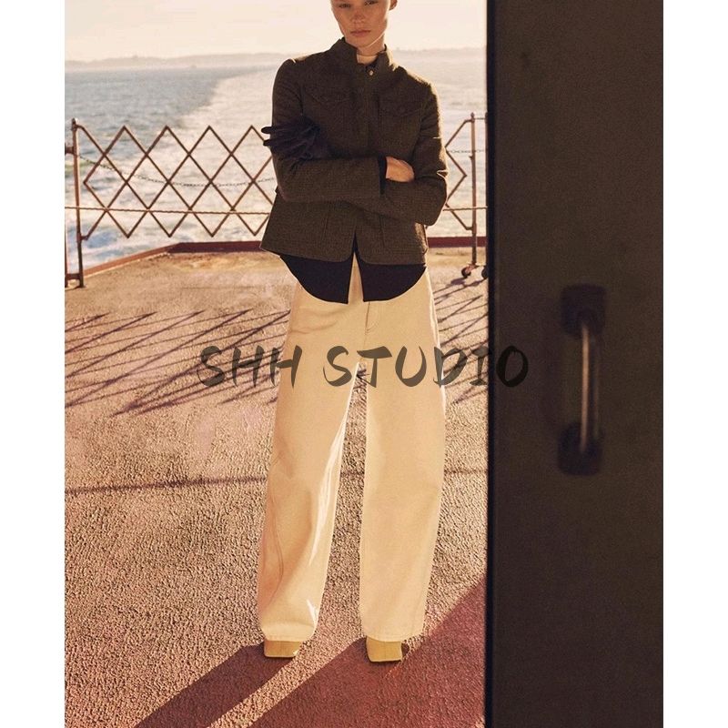 Spring New Houndstooth Pattern Jacket Outwear 8706043 4,000 Bird Grid Vest Jacket 87070434