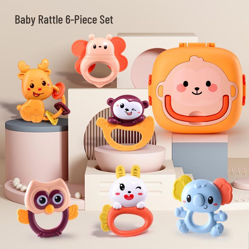 

Детская погремушка и прорезыватель: Развивающая игрушка для 0-6 месяцев