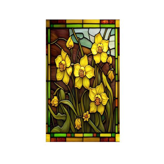 Fensterfolie, bunte Glasfolie, einfach zu installieren, UV-Schutz, Vintage-Glasfensteraufkleber, Heimdekoration