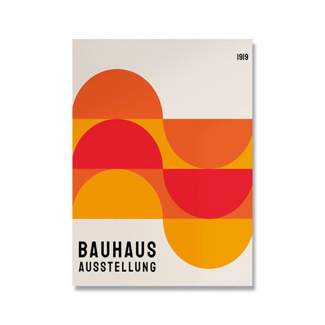 Bauhaus Exhibition Unique Geometric Posters Minimalist Art Canvas Prints Abstract Paintings Living Room Murals Home Decoration