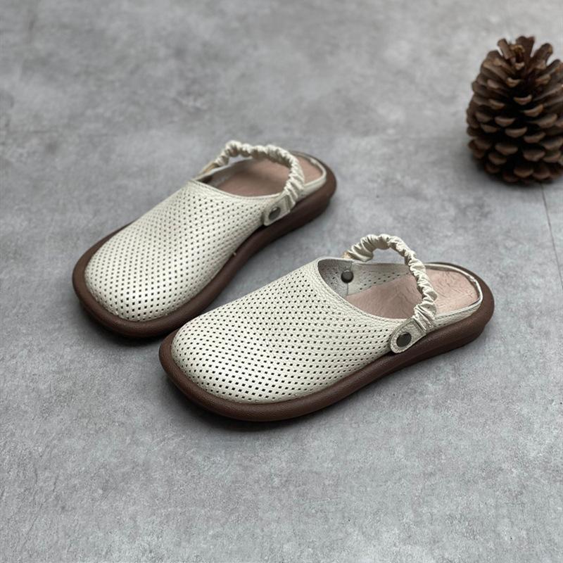 Fashion GKTINOO Women Sandals 2025 Summer Shoes Genuine Leather Covered Toe Soft Casual Walking Zapatos Mujer Plataforma Ladies Sandals