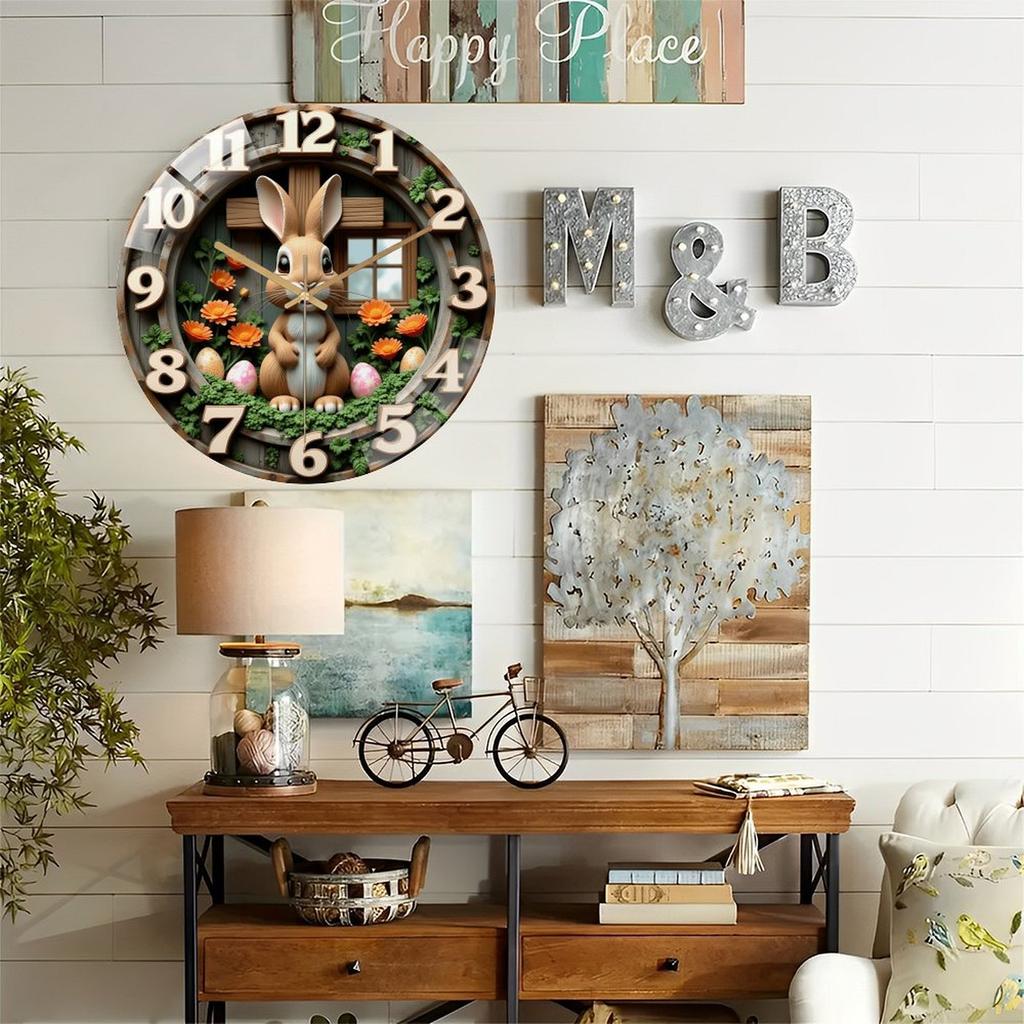 12 Inch Round Wall Clock Known for Its Classic, Versatile, and Adaptable Design