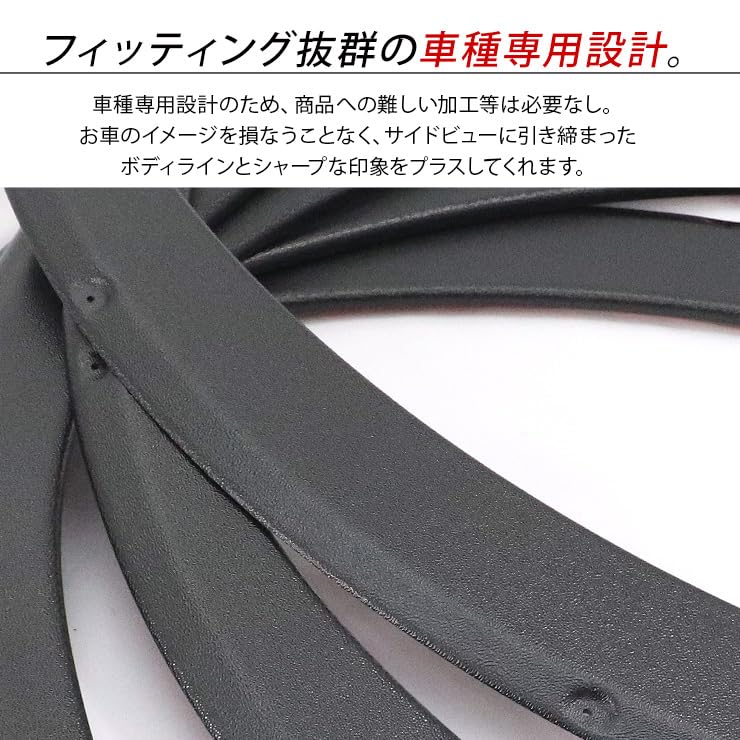Wide Fenders for Toyota Every with Dummy ABS Light Custom Exterior Parts DA17V/W, Inspection-compliant, Screws, Material, Black, Accessories,