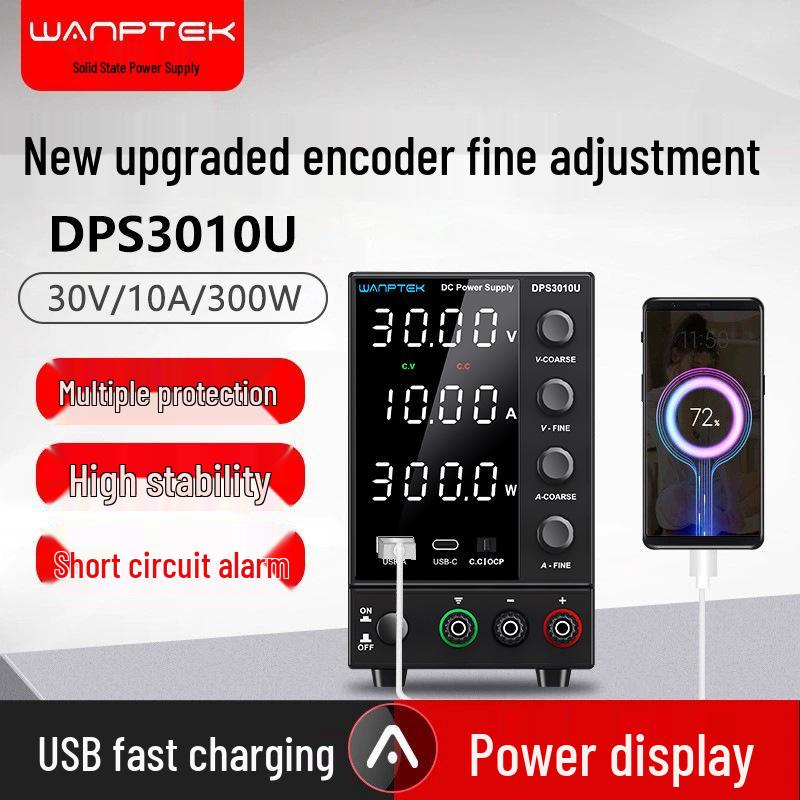 GuCe DPS3010U 30V 10A Adjustable DC Power Supply for Battery Activation, Charging, Electroplating, DIY and More