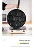 Seven-hole Non-stick Maifan Stone Frying Pan for Eggs and Pancakes.