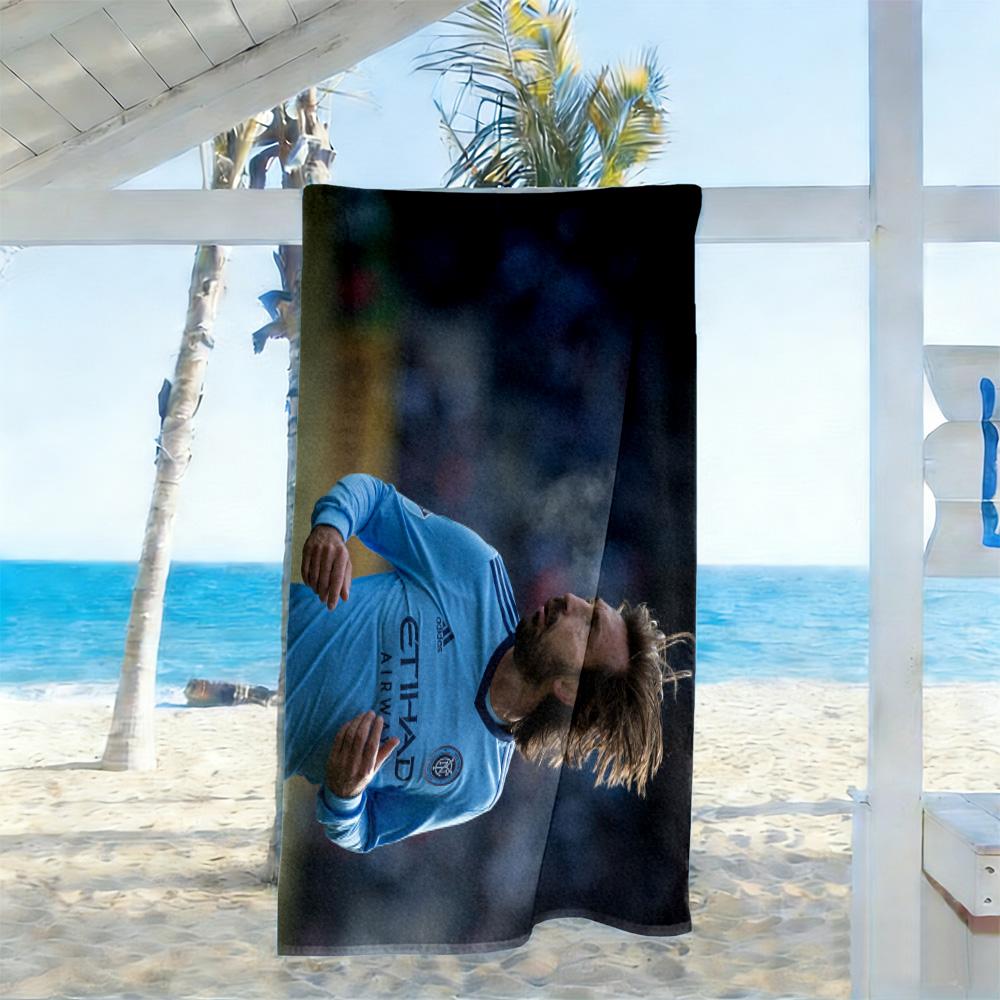 Player Blue Jersey Beach Towel Soft Durable Quick-Dry Comfortable Lightweight