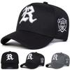 Cappellini da Baseball Unisex Ricamo Lettera R Primavera Autunno Outdoor Regolabile Cappelli Casual Cappello Parasole Cappellino Sportivo