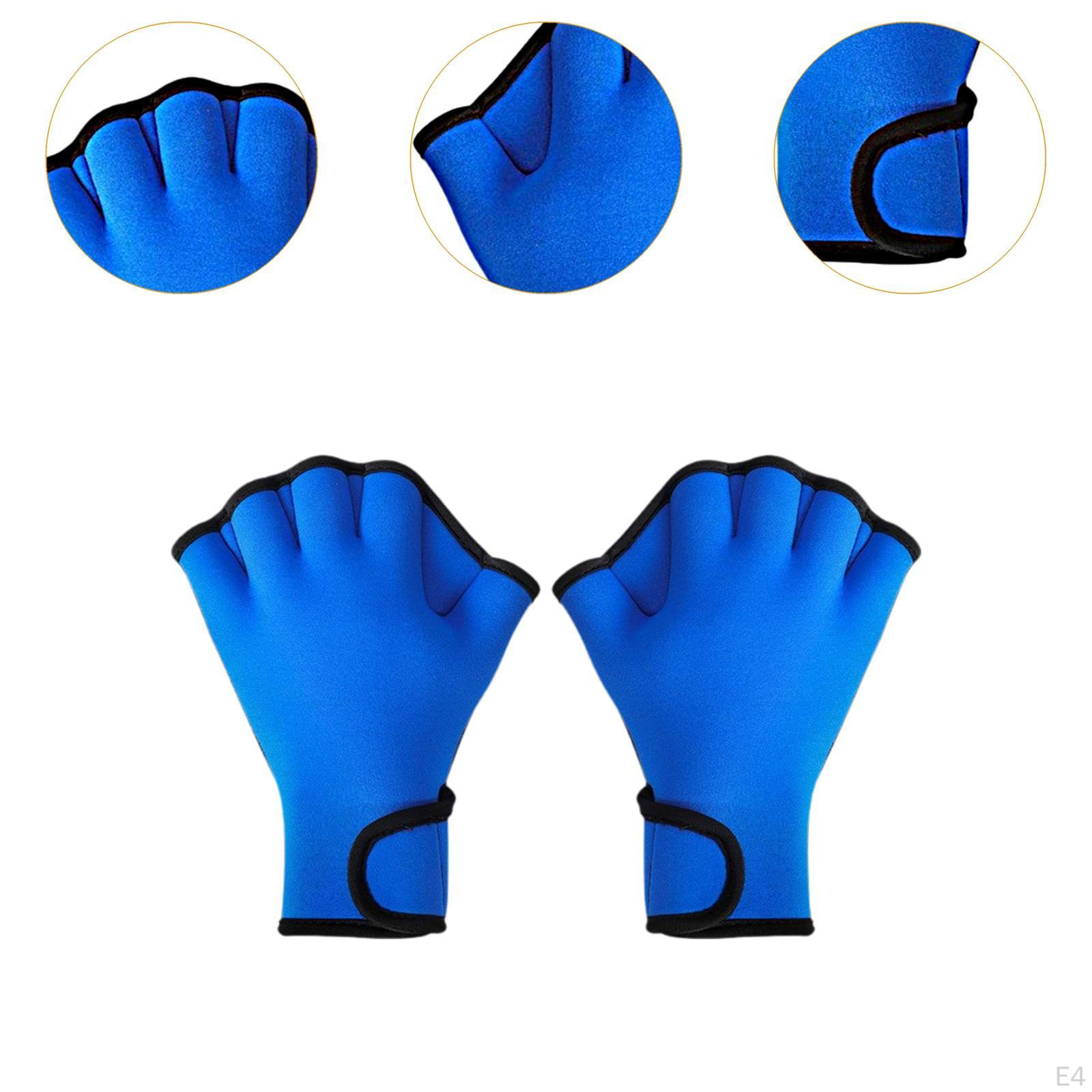 Плавание Перепончатые перчатки Водные с ремешком на запястье без пальцев Дайвинг — фото 7