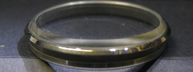 SEIKO 38 Quartz Watch Glass with Silver Bezel 38QUARTZ Watch glass/ 3802-7000, 3803-7000 (295V08GN)