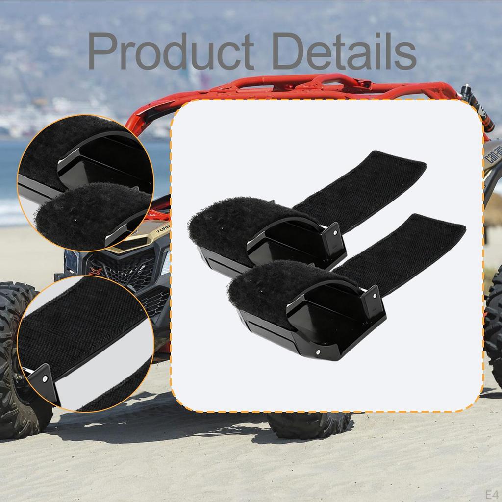 Braçadeira de Montagem Fixa Ajustável para Para-brisa Dianteiro Preto Braçadeiras de Fácil Instalação