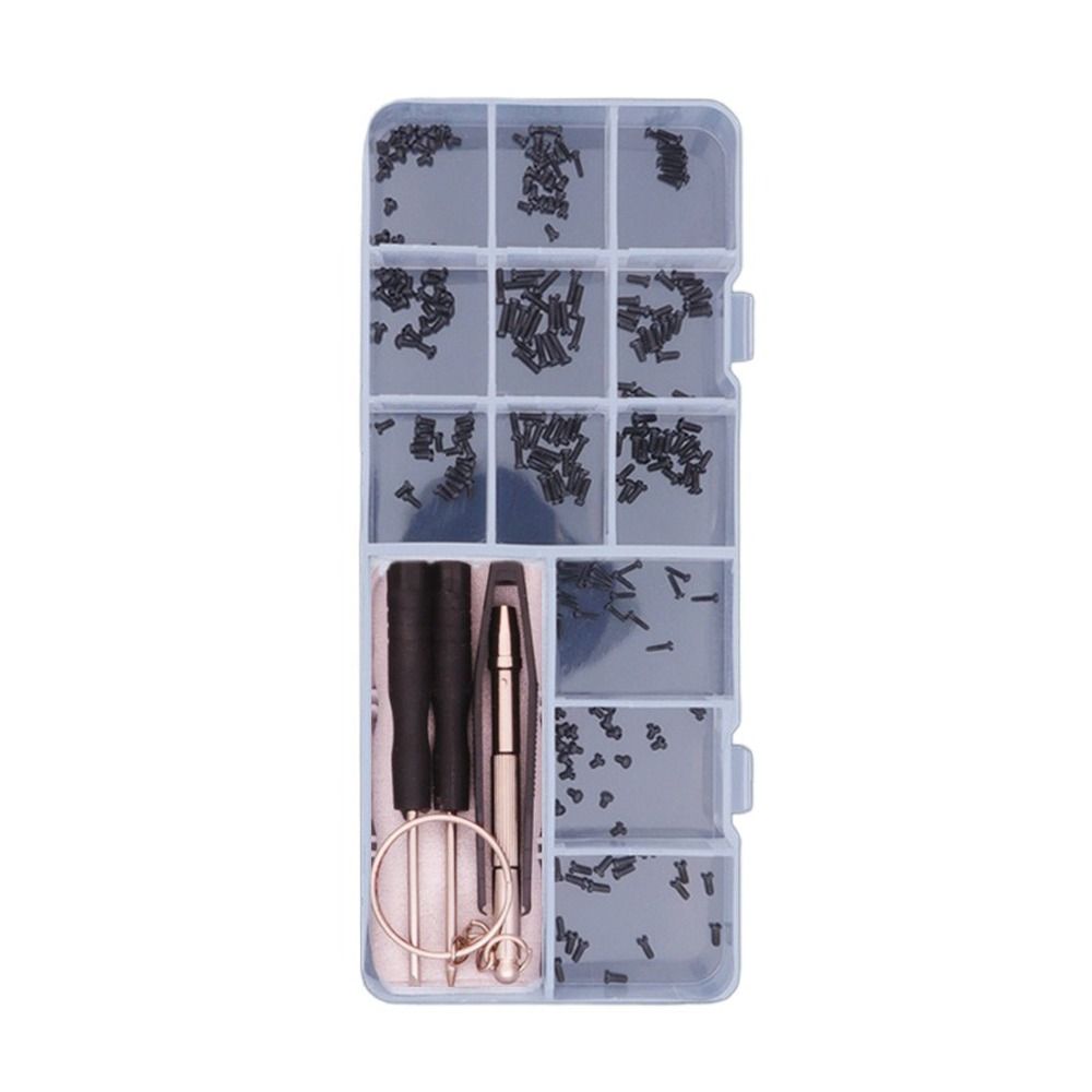Kit With Tweezers Watch Tiny Screws Sun Glasses Nuts Eyeglass Nose Pads Sunglass Repair Tool Glasses Screws Sets Glasses Screws