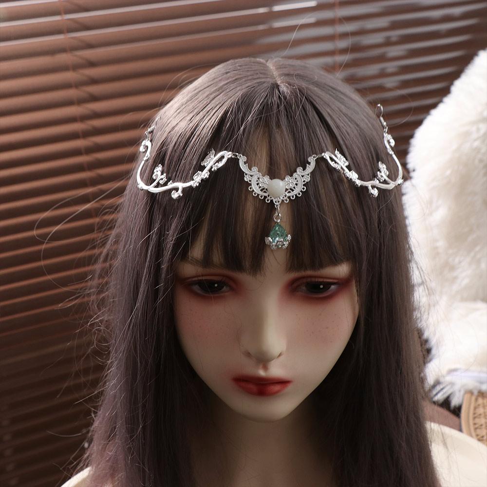 Luxus Strass-Haarband Fee Hanfu Kopfschmuck Sternenklare Glänzende Kopfkette Kopfschmuck