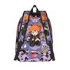 Fashion Pokemon Backpack Gengar Ghost Mochilas Solid Outdoor Zipper Closure Rucksack