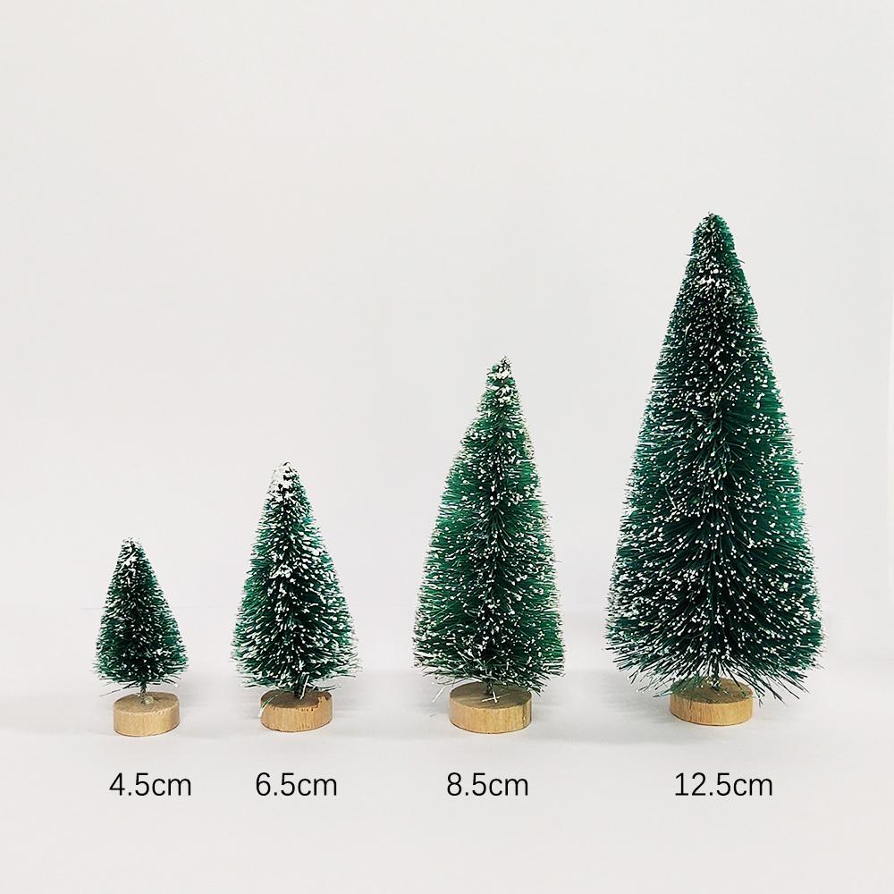 5 Stück Weihnachtsbaumschmuck Set Weihnachten Kunstschnee Landschaft Baum Weihnachts Tischdekorationen für Weihnachten 2023