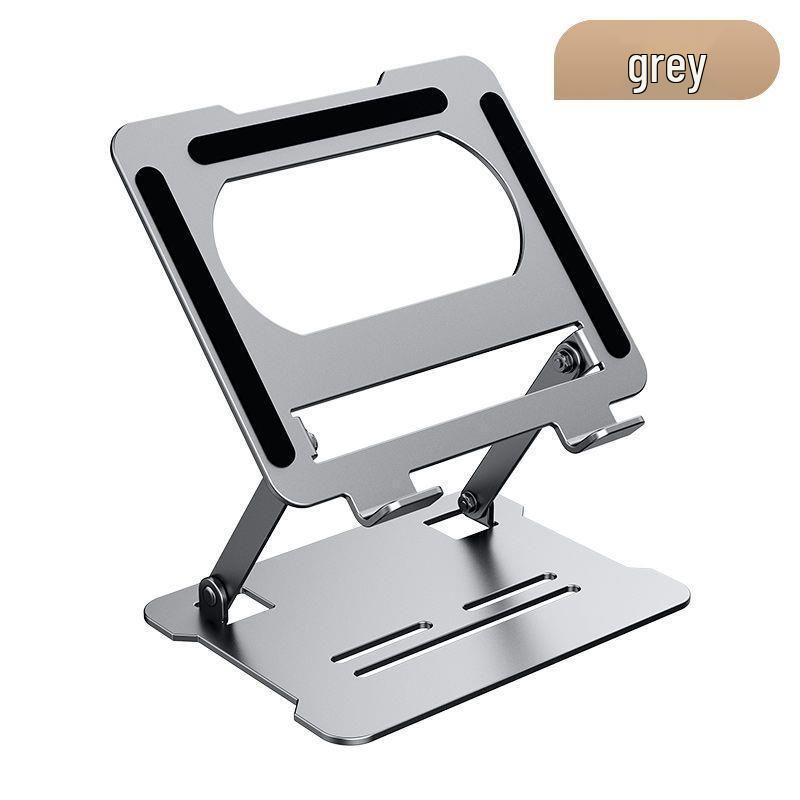 360° Rotating Height-Adjustable Laptop Stand with Cooling Base