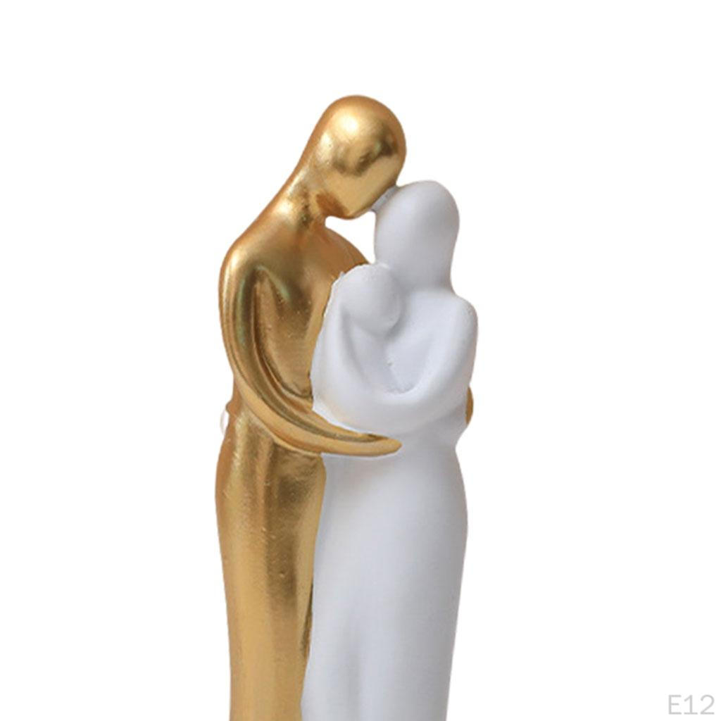 Elegant Couple Figurine Sculpture for Home Decoration