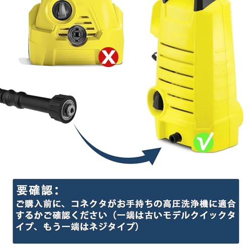 DERASL High Pressure Washer Hose (6 m) for Karcher Old Model M22 (14 mm) - Accessory for Karcher K2