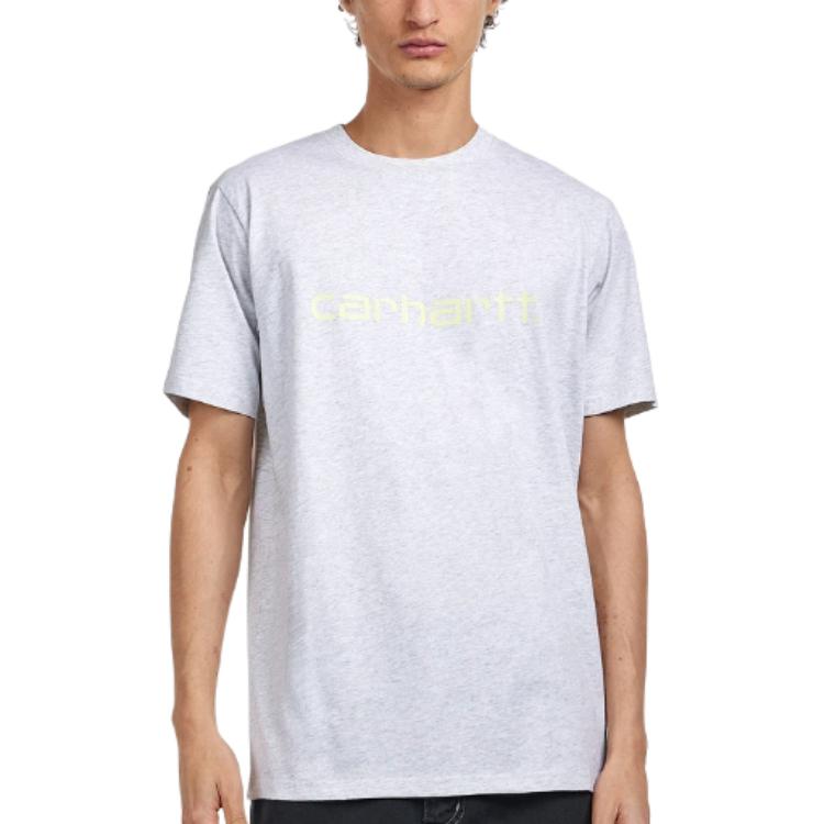Carhartt WIP Letter Drop Shoulder Loose Fit Round Neck Short Sleeve T-Shirt Men Tops I031047-2QM-XX