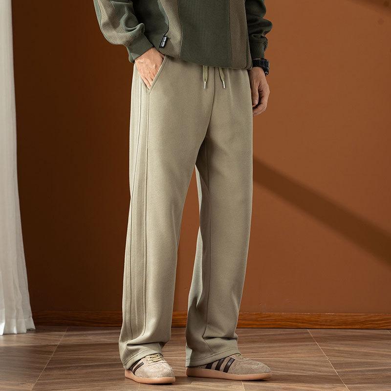 

Прямые брюки для мужчин Осенние и зимние повседневные брюки для мужчин Осенние и зимние толстовки с капюшоном для мужчин Осенние и зимние широкие брюки для мужчин Осень 2XL