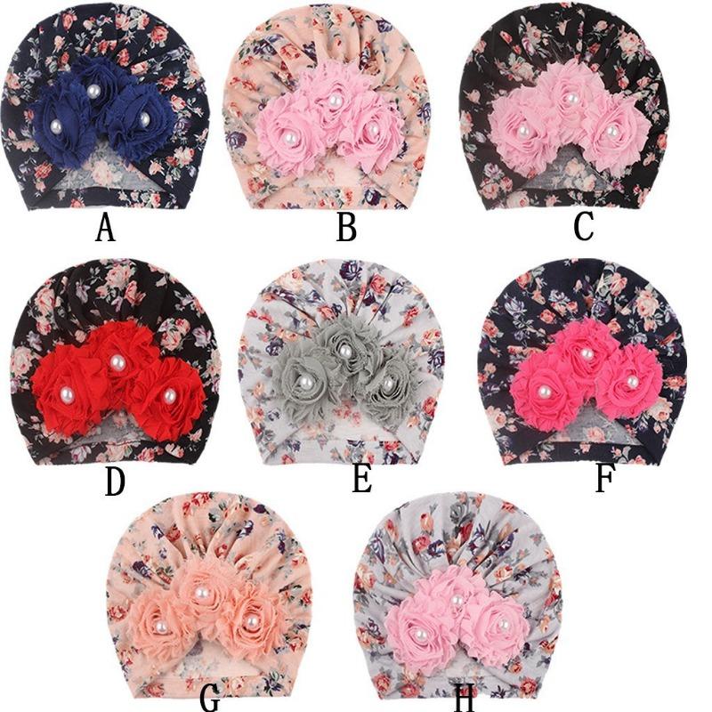New baby pullover hat, cute sunflower children's hat, thin breathable baby fetal hat