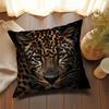 Vikama 2D Vision Leopard Kissenbezug für Wohnzimmer, Sitzkissenbezug für Auto, Schlafzimmer Heimdekoration Kissenbezug
