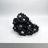 1Pc With Eyeball Halloween Eyeball Rose Simulation Handmade Eyeball Fake Flower Exquisite Artificial Black Rose Accessories