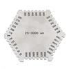 Thickness Gauge High Precision Stainless Steel Hexagon Paint Card Wet Film Comb Thickness Gauge