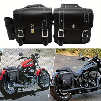 Paar Universal Motorrad Zubehör Seite Sattel Taschen Hängen Tasche Wasserdichte Sattel werkzeug Seite Tasche Gepäck mit Schloss Für Harley