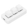 USB Wired 3 Key Keyboard Customize Programmable 3 Key Mechanical Keypad for PC Video Game