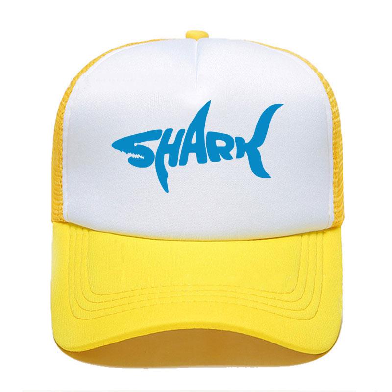 New Shark Print Baseball Cap Funny Casual Unisex Women Parentchild Hats Mesh Visor Outdoor Sun Hat Adjustable Caps