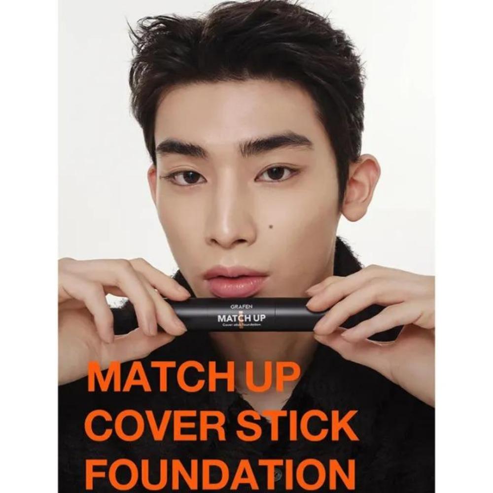 GRAFEN Match Up Cover Stick Fond de Teint 12g 2 Couleurs