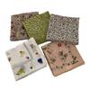 New Versatile Scarf Women's Cotton Linen Small Square Sweet Countryside Floral Lightweight Breathable Sunscreen Headscarf Wholesale