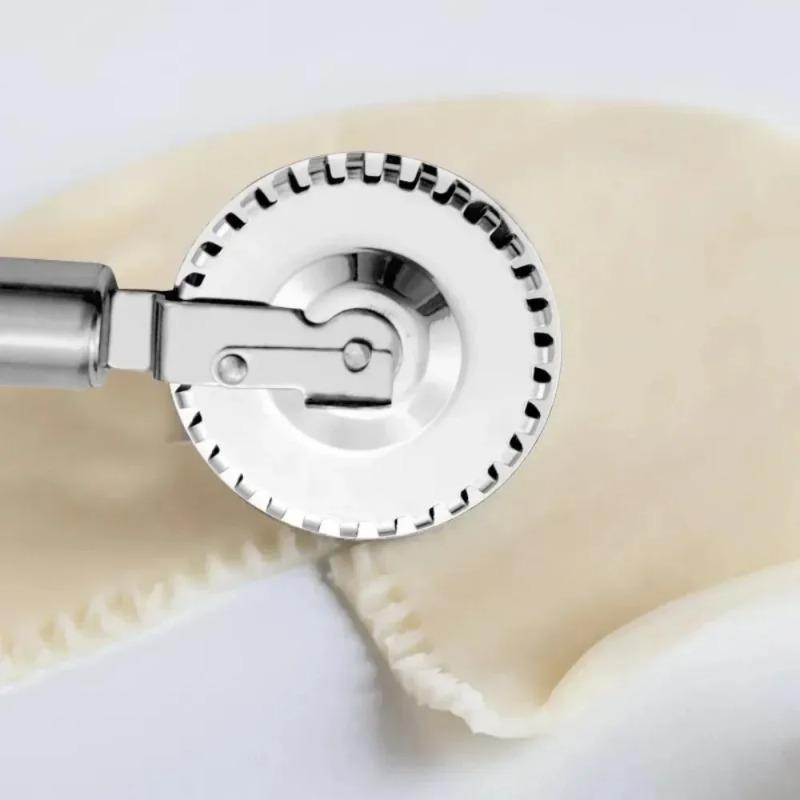 Rolling pin edge sealing embossing knife, pie filling wrapper dumpling-shaped double-sided rolling and lace-cutting knife