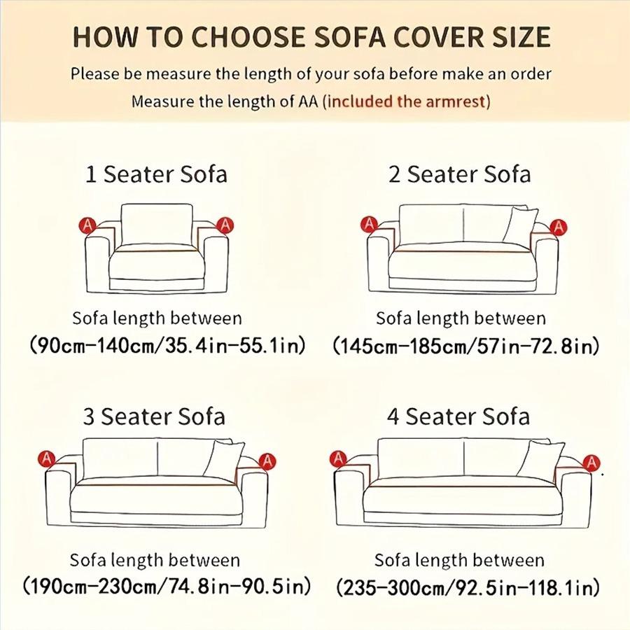 2pcs Jacquard Elastic Sofa Cover Thicken Dust Cover Sofa Pad Four Seasons Universal Couch Protector Covers