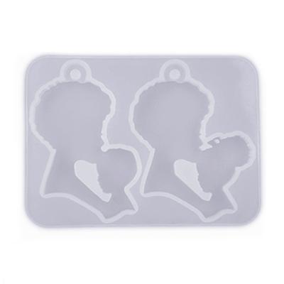 Dia das Mães para Chave Silicone Pingente Resina Molde Epóxi Moldes Colar Fundição Fazendo Molde Jóias DIY Artesanato Feito à Mão T