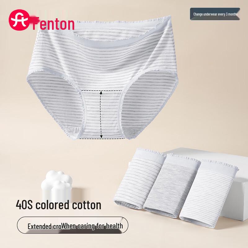 

Fenteng Women s 40S Colored Cotton Antibacterial Underwear 4-Pack L