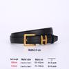 New H-Style Women's Genuine Leather Belt: Trendy, High-End, Versatile Decorative Waistband - European and American Design