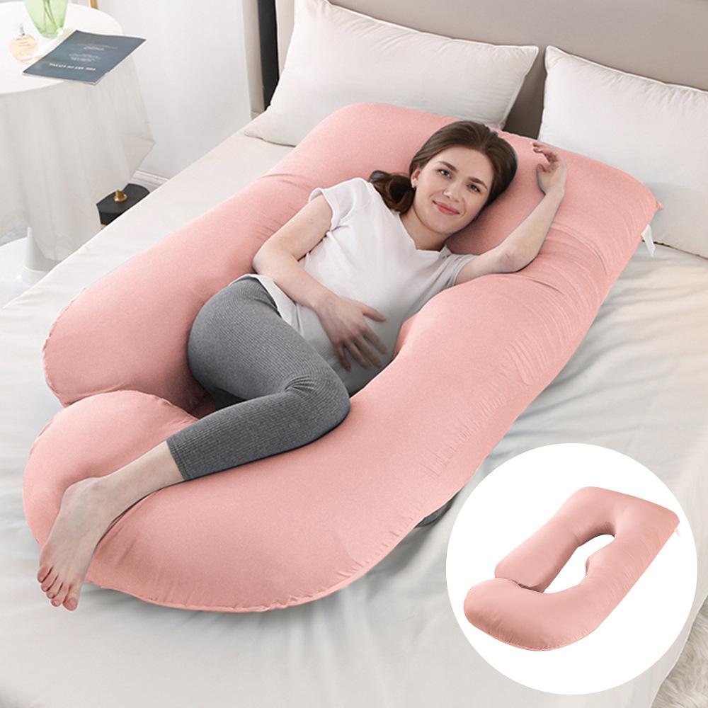 Crystal Velvet J-shaped Pregnancy Pillow Nursing Pillow Pregnant Woman Belly Support Pillow Side Sleeping Pillow Waist Pillow