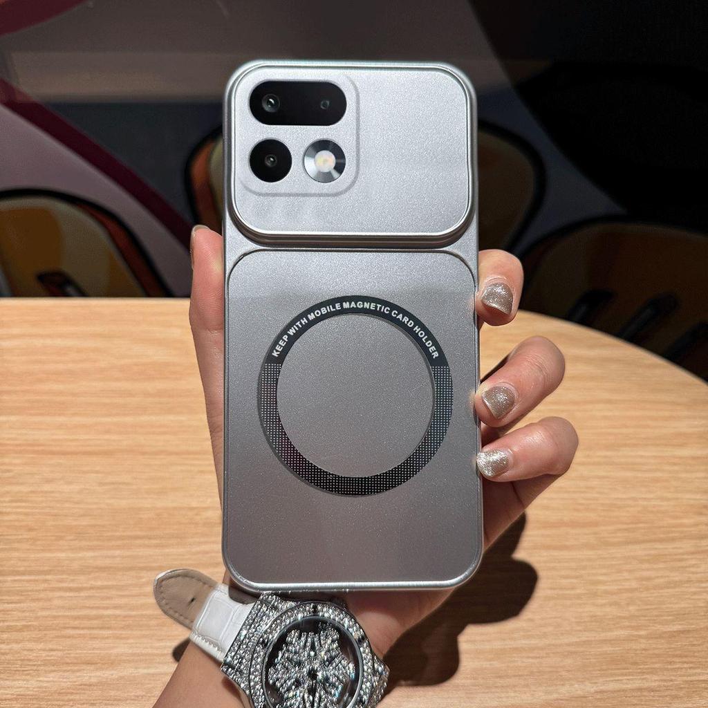 Metallic Finish Magnetic TPU Phone Case for realme 16 Pro 5G Shockproof Matte Soft Cover