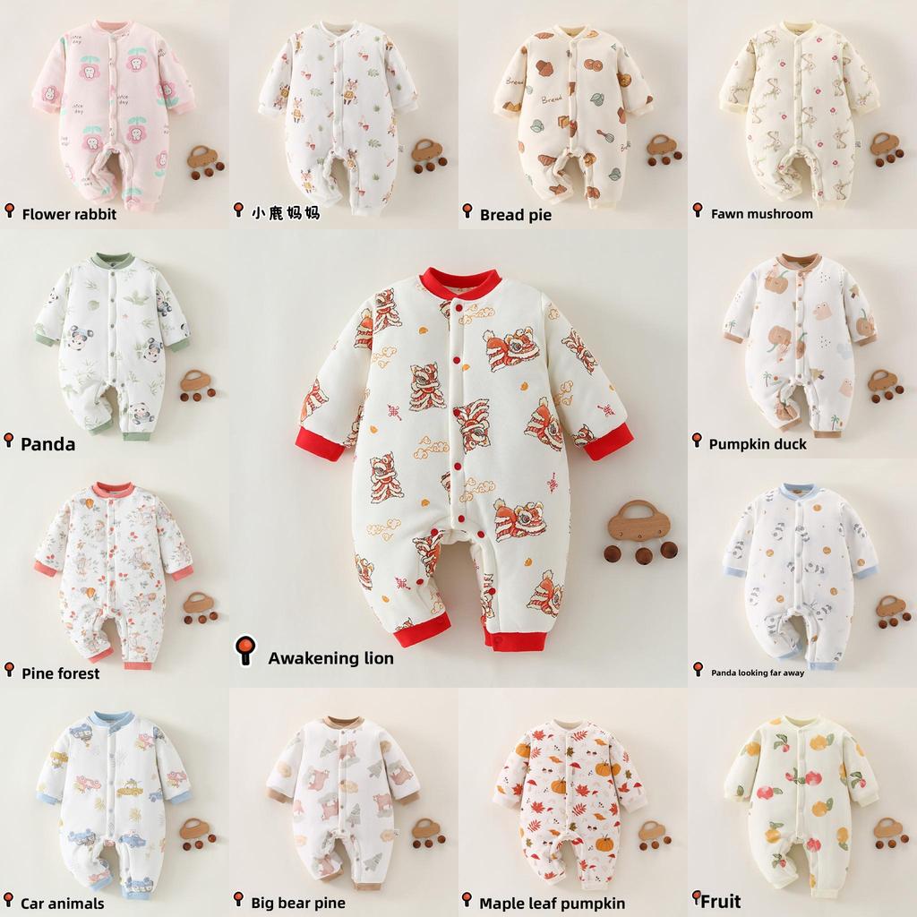 Baby Winter Cotton Romper With Thick Padding For Newborns And Infants
