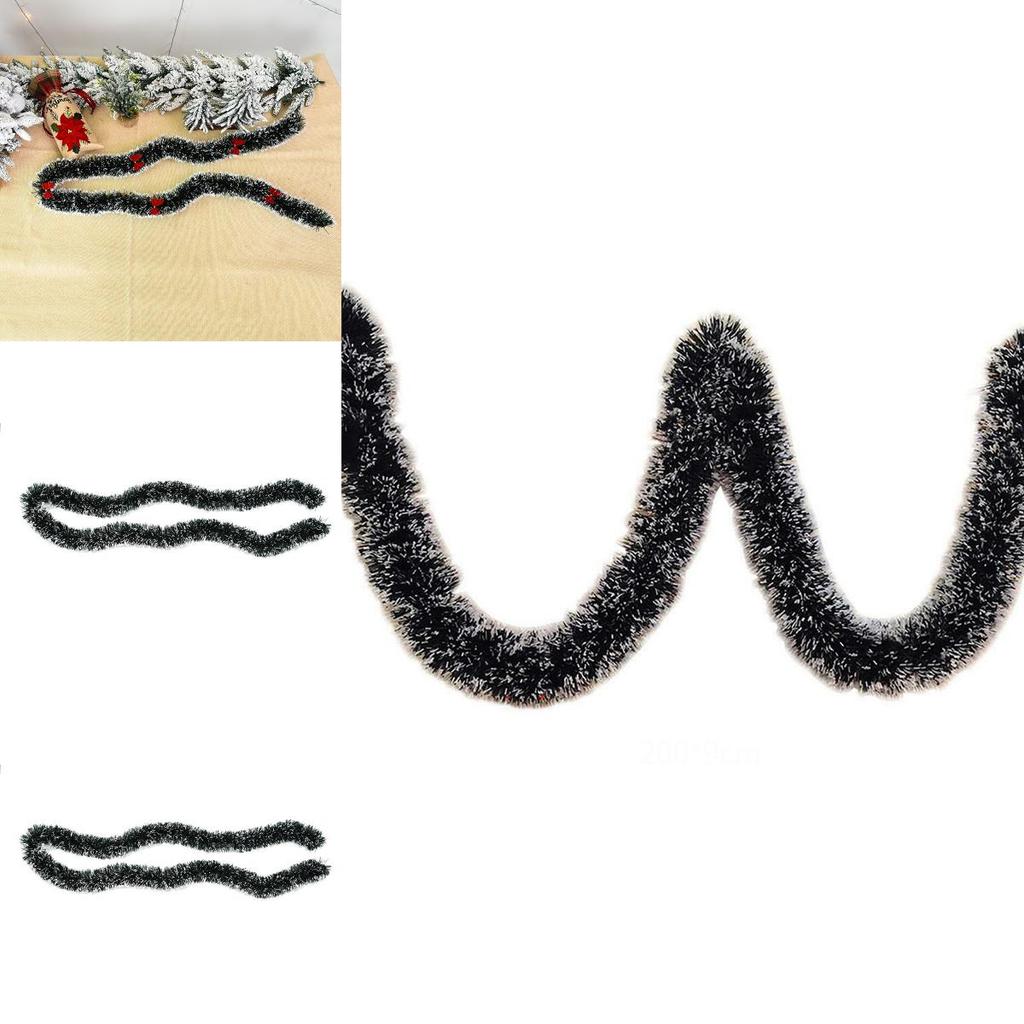 2m Dicke 65ftx90mm Lametta Weihnachtsbaumschmuck Weihnachts Schleife Girlande